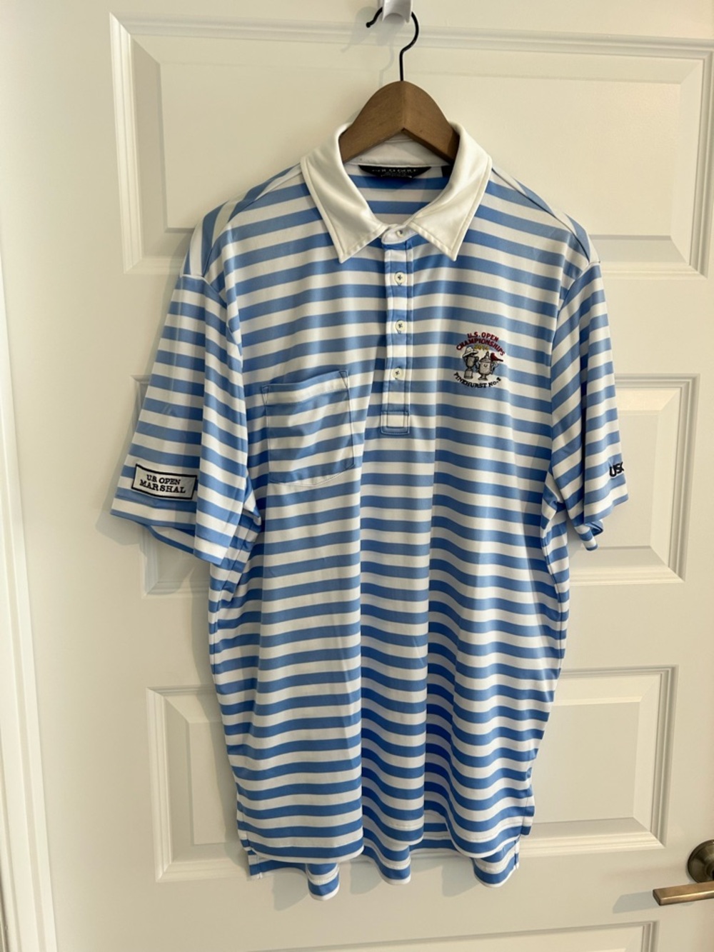 Ralph Lauren Polo Golf US Open Pinehurst Striped Polo Shirt Size XL
